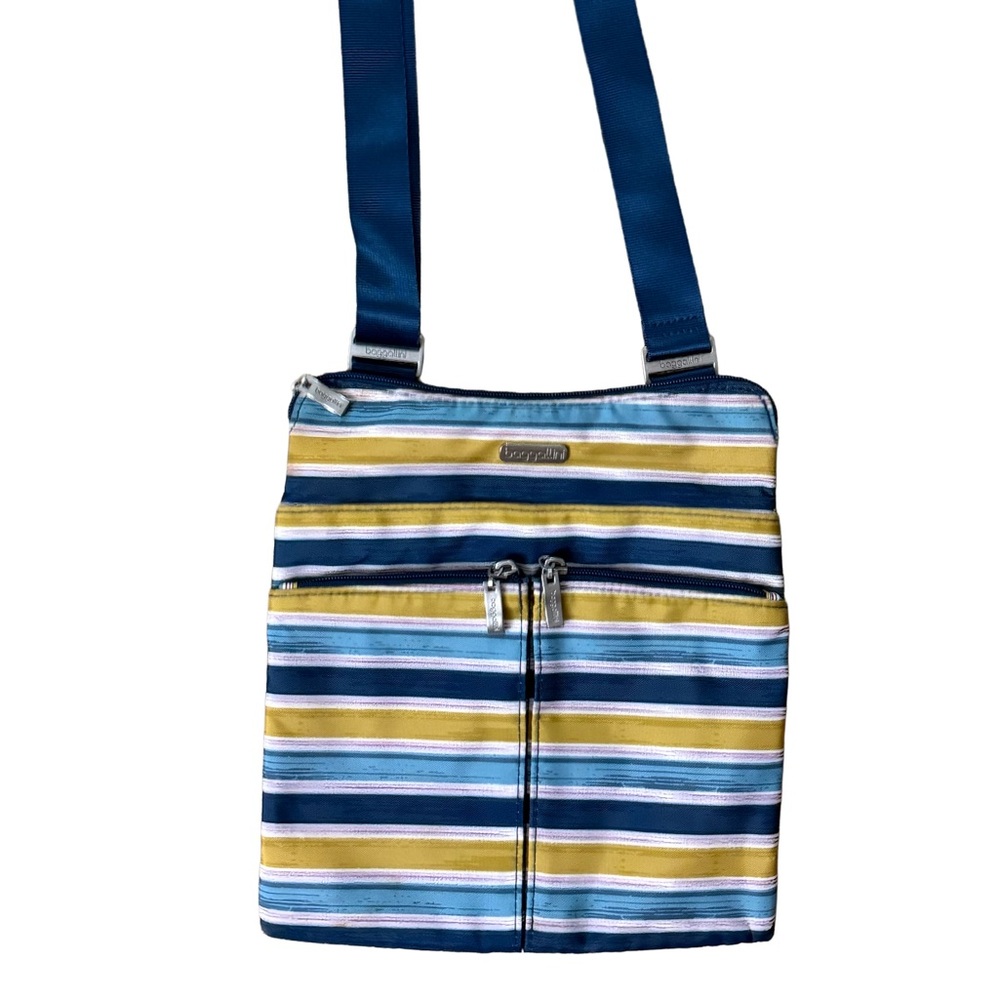BAGGALLINI Striped Crossbody Purse/Handbag/Travel Organizer - Picture 10 of 12